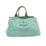 Pre-owned Cotton handbags Prada Vintage , Blue , Dames