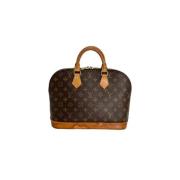 Pre-owned Canvas handbags Louis Vuitton Vintage , Brown , Dames