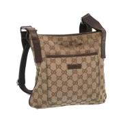 Pre-owned Canvas gucci-bags Gucci Vintage , Beige , Dames