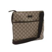 Pre-owned Canvas gucci-bags Gucci Vintage , Beige , Dames