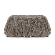 Grijze Mesh Clutch Tas Gemaakt in Italië Benedetta Bruzziches , Gray ,...