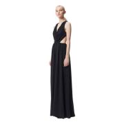 Elegante Maxi Jurk Venezia Bizuu , Black , Dames