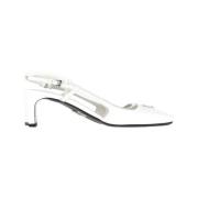 Pre-owned Leather heels Prada Vintage , White , Dames