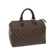 Pre-owned Canvas handbags Louis Vuitton Vintage , Brown , Dames