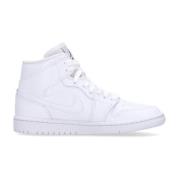 Hoge Witte Sneaker met Logo's Jordan , White , Dames