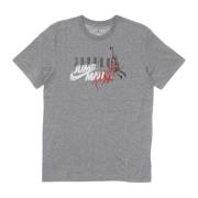 Grafische Crew Neck T-shirt Print Jordan , Gray , Heren