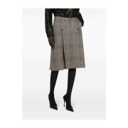 Geruite Tartan Rok Dolce & Gabbana , Gray , Dames