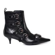 Leren Platte Schoenen Pinko , Black , Dames