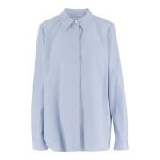 Gestreept Katoenen Overhemd met Knopen Jil Sander , Blue , Dames