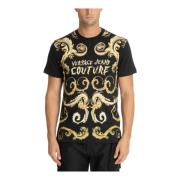 Abstract Multicolor Logo T-shirt Versace Jeans Couture , Multicolor , ...