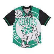 Boston Celtics Mesh V-neck Jacket Mitchell & Ness , Green , Heren