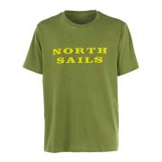 Stijlvolle T-Shirt Collectie voor Mannen North Sails , Green , Heren