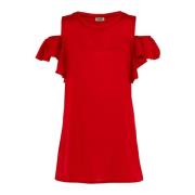 Rode Crop Top Zomerstijl Liu Jo , Red , Dames