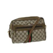 Pre-owned Canvas gucci-bags Gucci Vintage , Beige , Dames