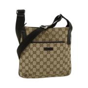 Pre-owned Canvas gucci-bags Gucci Vintage , Beige , Dames