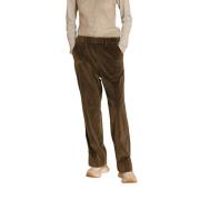 Groene Fluwelen Corduroy Chino Broek Mason's , Green , Dames