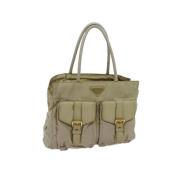 Pre-owned Nylon prada-bags Prada Vintage , Beige , Dames