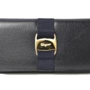 Pre-owned Leather wallets Salvatore Ferragamo Pre-owned , Black , Dame...