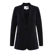 Phoebe Stripe Lange Blazer &Co Woman , Black , Dames