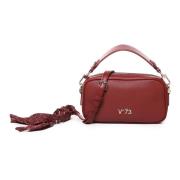 Ruby Ecoleather Schoudertas met Rits V73 , Red , Dames