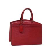 Pre-owned Leather handbags Louis Vuitton Vintage , Red , Dames