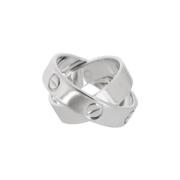 Pre-owned White Gold rings Cartier Vintage , Gray , Dames