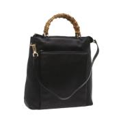 Pre-owned Leather gucci-bags Gucci Vintage , Black , Dames