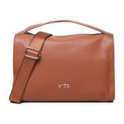 Ecoleather Schoudertas met Magnetische Flap V73 , Brown , Dames