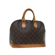 Pre-owned Canvas handbags Louis Vuitton Vintage , Brown , Dames