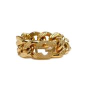 Pre-owned Metal rings Gucci Vintage , Yellow , Dames