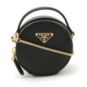 Pre-owned Leather shoulder-bags Prada Vintage , Black , Dames