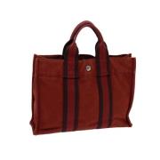 Pre-owned Cotton handbags Hermès Vintage , Red , Dames