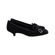 Pre-owned Suede heels Prada Vintage , Black , Dames