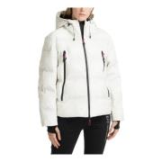 Abstract Multicolor Ski Jas met Capuchon Emporio Armani EA7 , White , ...