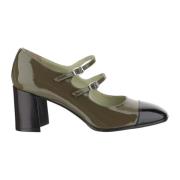 Lakleer Dubbele Band Pumps Groen Carel , Green , Dames