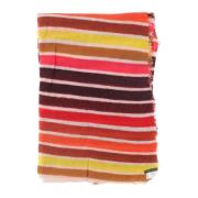 Multicolor Cashmere Blend Fringed Sjaal Faliero Sarti , Multicolor , D...