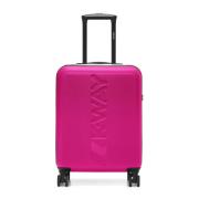 Harde reistrolley met 360° wielen K-Way , Pink , Unisex