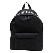 Geborduurde Logo Rugzak Givenchy , Black , Heren