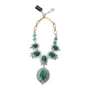 Groene Kristal Mode Ketting Dolce & Gabbana , Yellow , Dames