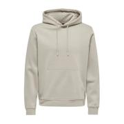 Casual Hoodie Sweatshirt Only & Sons , Gray , Heren