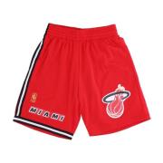 Miami Heat Basketbalshorts Mitchell & Ness , Red , Heren