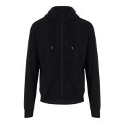 Zwarte Katoenen Hoodie Regular Fit C.p. Company , Black , Heren