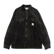 Fluwelen Gewatteerd Overhemd Jas Carhartt Wip , Black , Heren