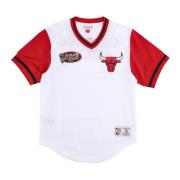 Chicago Bulls Mesh V-hals Jersey Mitchell & Ness , Multicolor , Heren