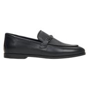 Zwarte Damesloafers van Echt Leer met een Ketting Er00115616 Estro , B...