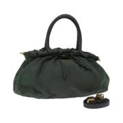 Pre-owned Nylon handbags Prada Vintage , Green , Dames