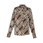 Elegante Zwarte Blouse Liu Jo , Brown , Dames