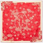 Pre-owned Silk scarves Cartier Vintage , Red , Dames