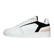 Stijlvolle Lage Sneaker van Wit Leer Nubikk , White , Heren