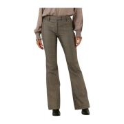 Flared Grijze Broek Ibana , Gray , Dames